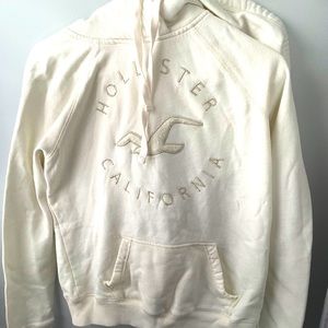 White hollister hoodie